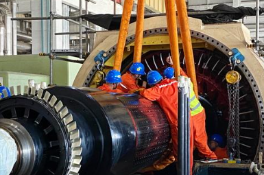 電廠汽輪發電機轉子抽出柔性吊裝的使用